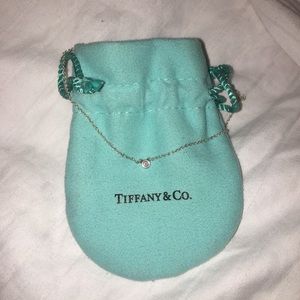 Tiffany solitaire diamond necklace